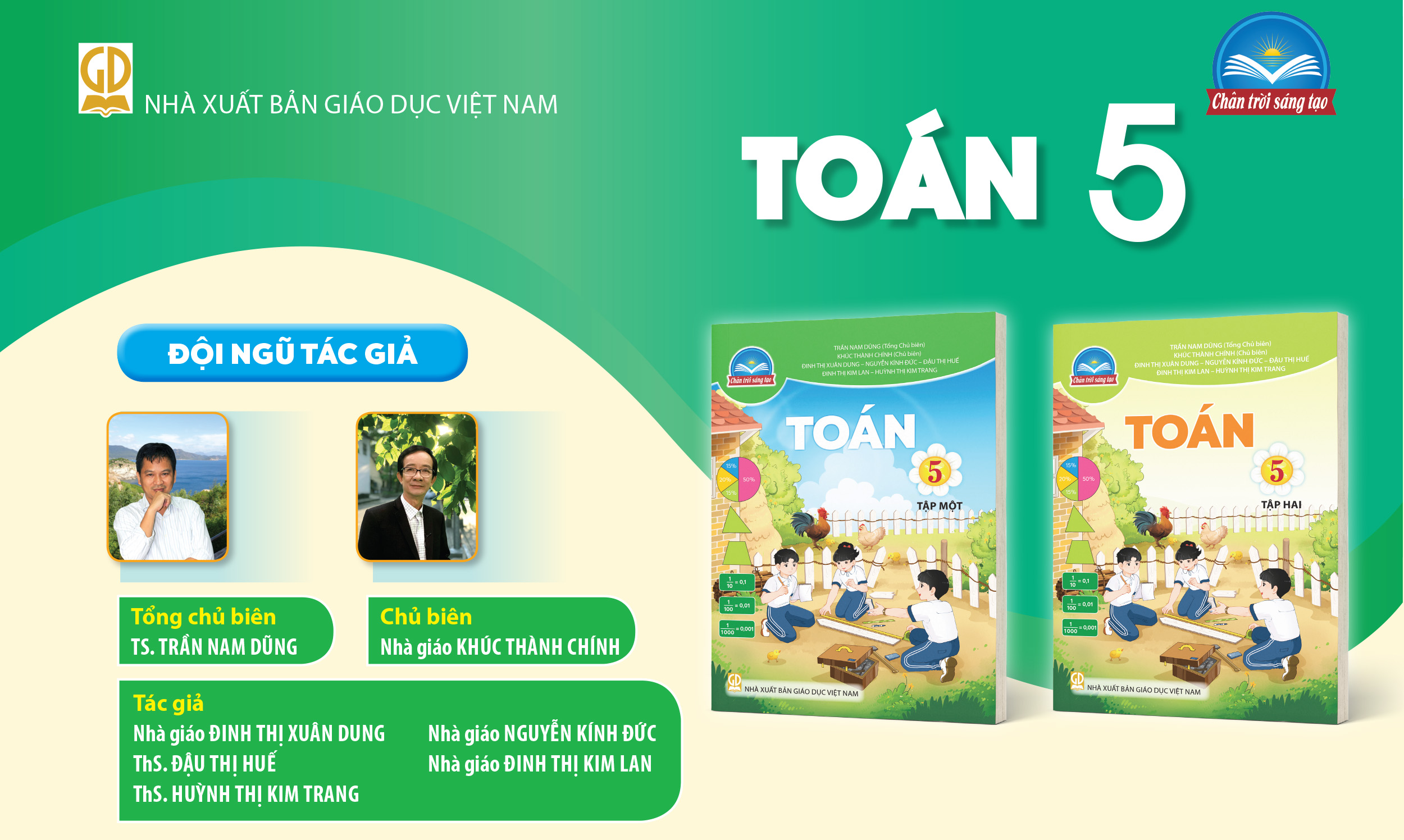 Infographic giới thiệu sách giáo khoa Toán lớp 5 - Bộ sách Chân trời sáng tạo