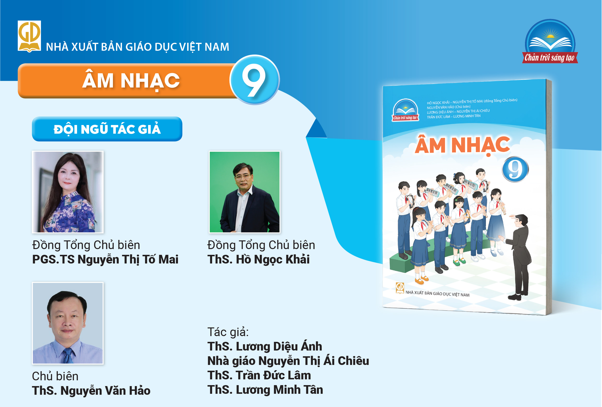 Infographic giới thiệu sách giáo khoa Âm nhạc 9 - Bộ sách Chân trời sáng tạo