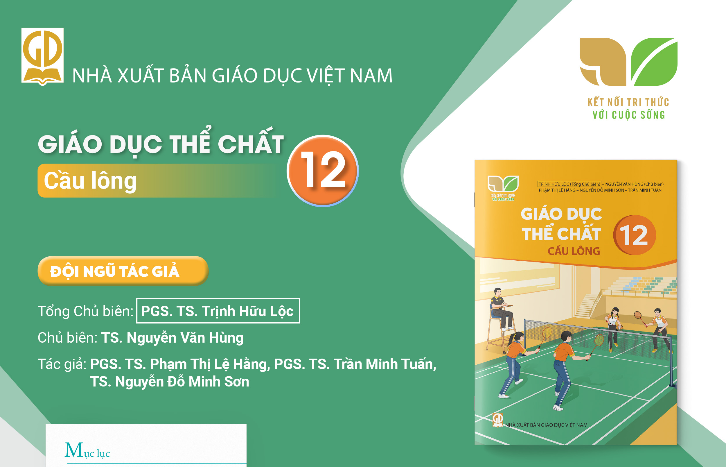 Infographic giới thiệu sách giáo khoa Giáo dục thể chất 12 Cầu lông - Bộ sách Kết nối tri thức với cuộc sống