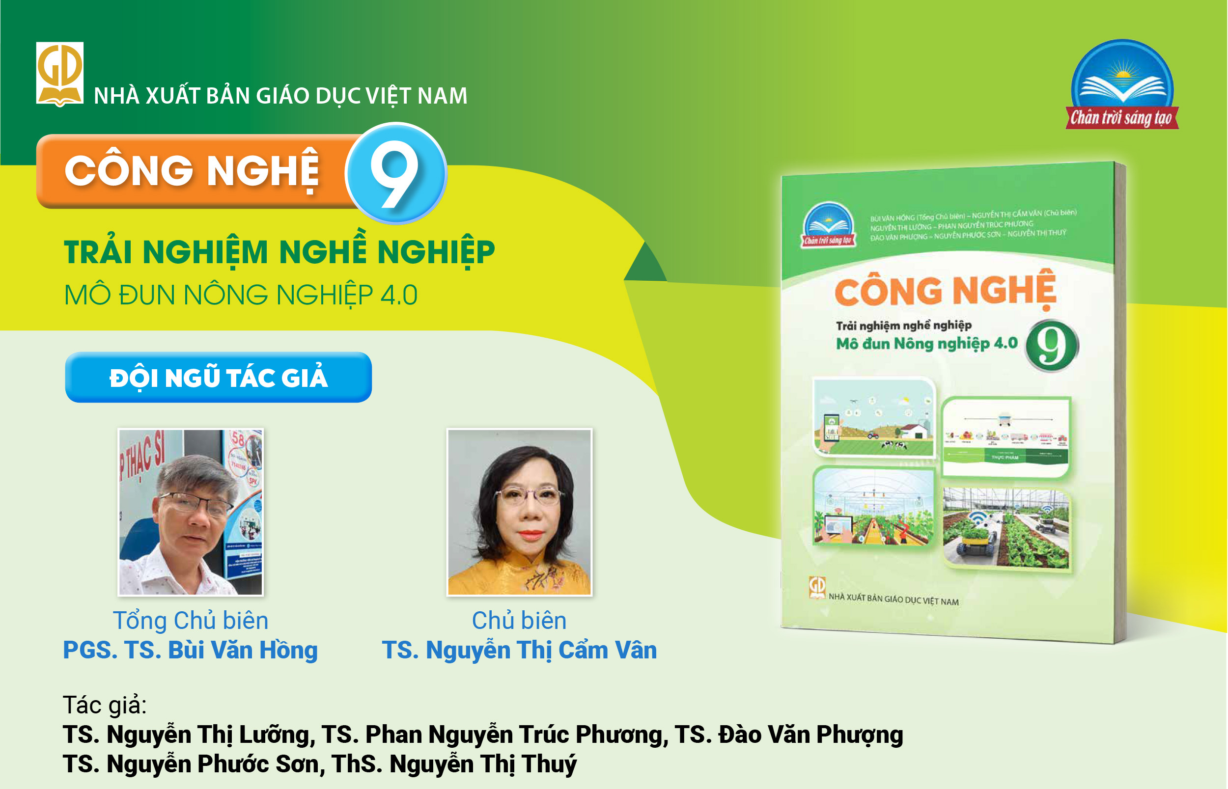 Infographic giới thiệu sách giáo khoa Công nghệ 9-Mô đun Nông nghiệp 4.0 - Bộ sách Chân trời sáng tạo