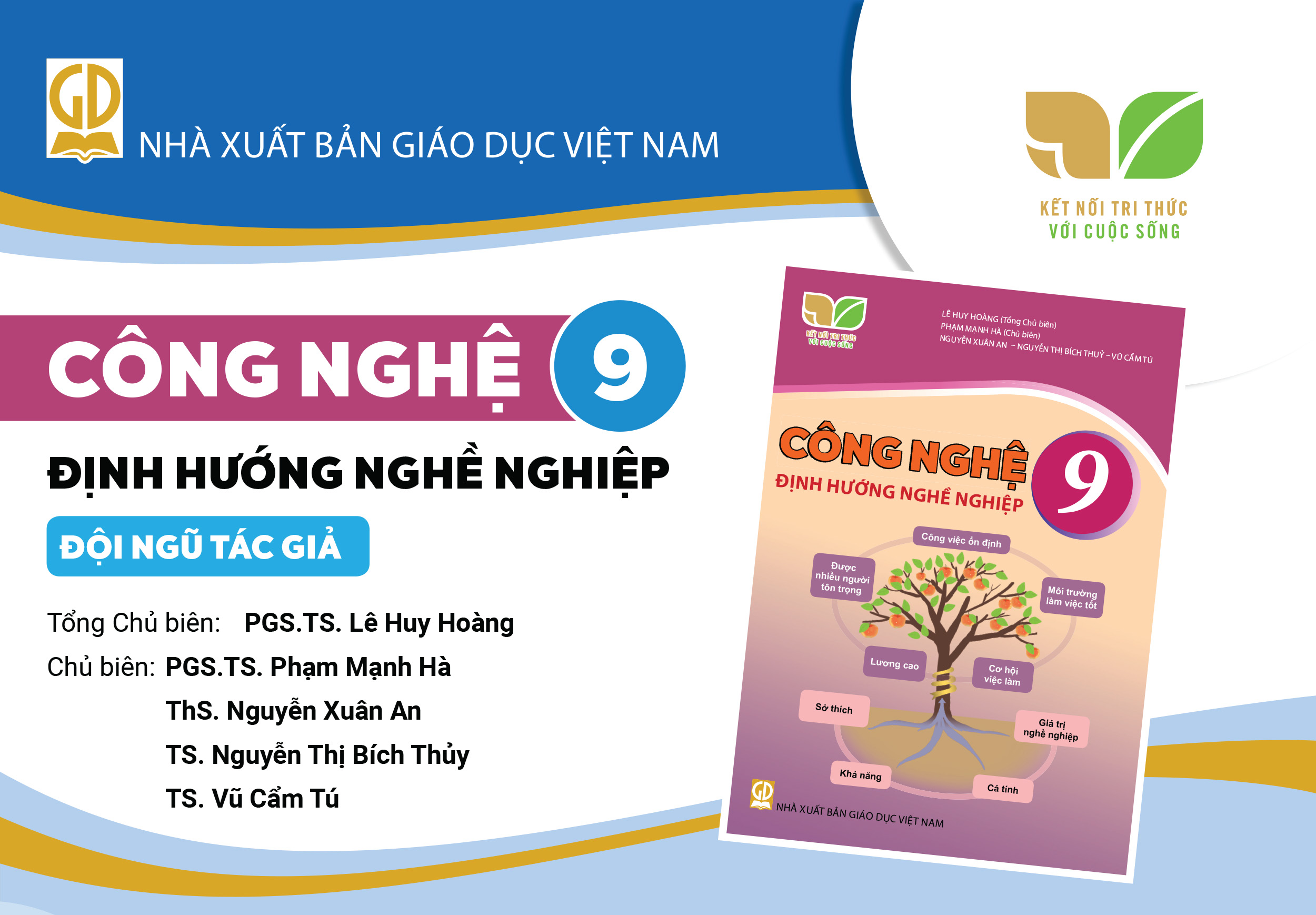 Infographic giới thiệu sách giáo khoa Công nghệ 9-Định hướng nghề nghiệp - Bộ sách Kết nối tri thức với cuộc sống