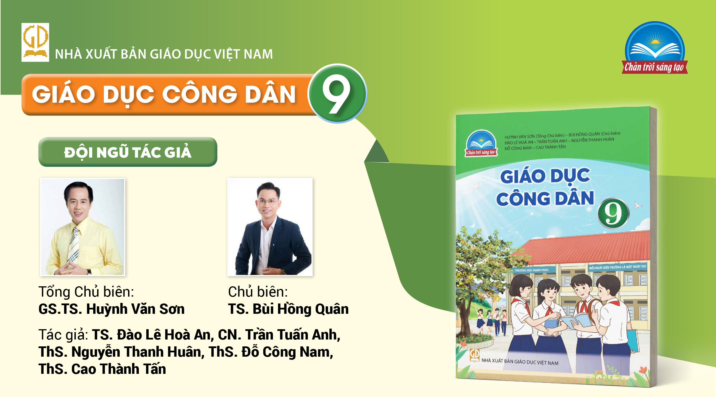 Infographic giới thiệu sách giáo khoa Giáo dục công dân 9 - Bộ sách Chân trời sáng tạo