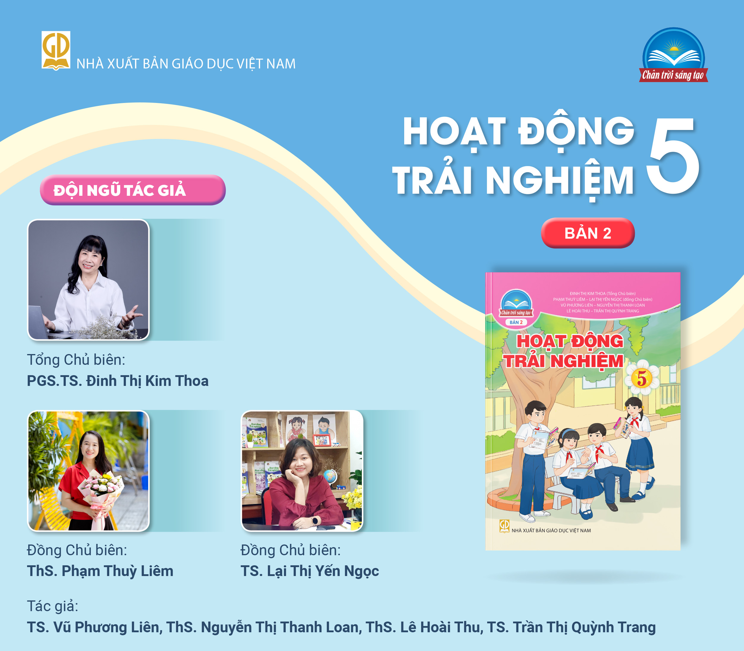 Infographic giới thiệu sách giáo khoa Hoạt động trải nghiệm 5 bản 2 - Bộ sách Chân trời sáng tạo