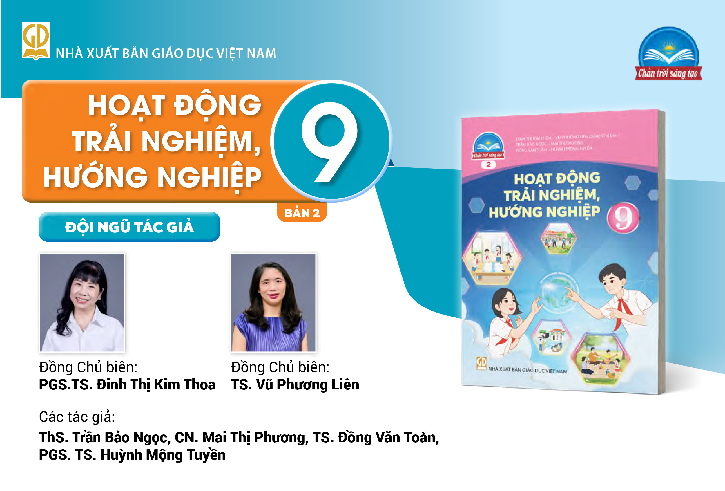 Infographic giới thiệu sách giáo khoa Hoạt động trải nghiệm, hướng nghiệp 9 bản 2 - Bộ sách Chân trời sáng tạo