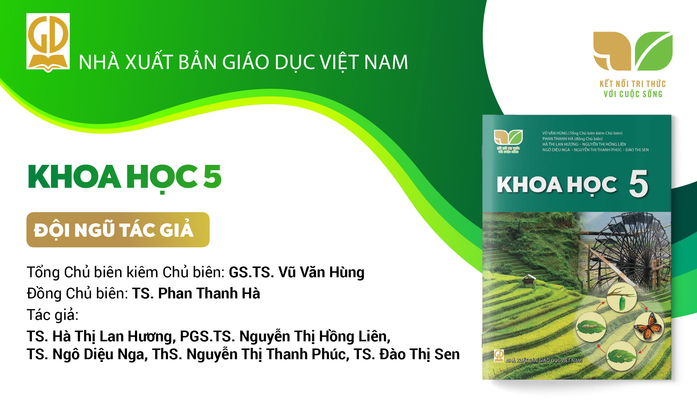 Infographic giới thiệu sách giáo khoa Khoa học 5 - Bộ sách Kết nối tri thức với cuộc sống