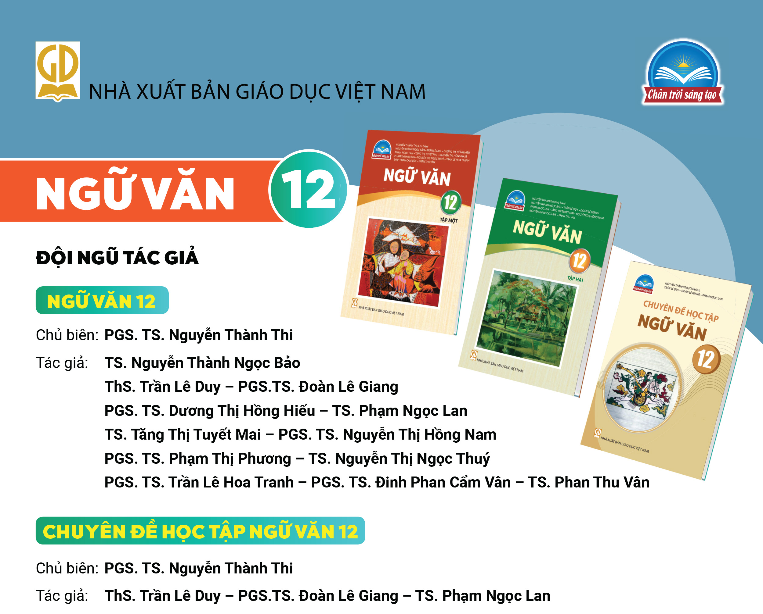 Infographic giới thiệu sách giáo khoa Ngữ văn 12 - Bộ sách Chân trời sáng tạo