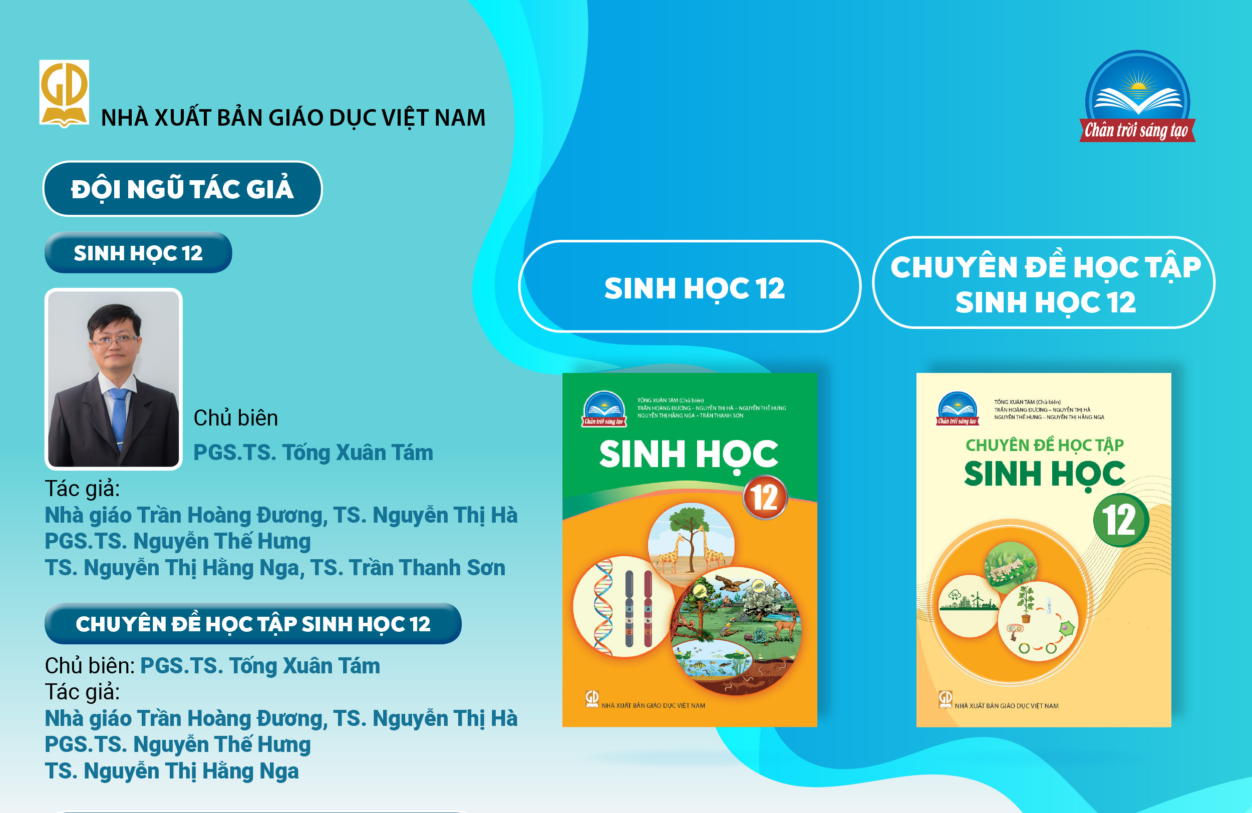 Infographic giới thiệu sách giáo khoa Sinh học 12 - Bộ sách Chân trời sáng tạo