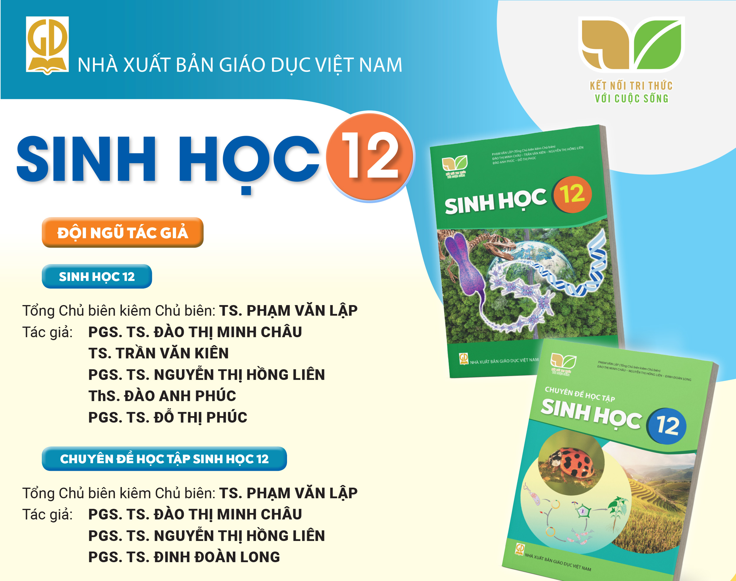 Infographic giới thiệu sách giáo khoa Sinh học 12 - Bộ sách Kết nối tri thức với cuộc sống