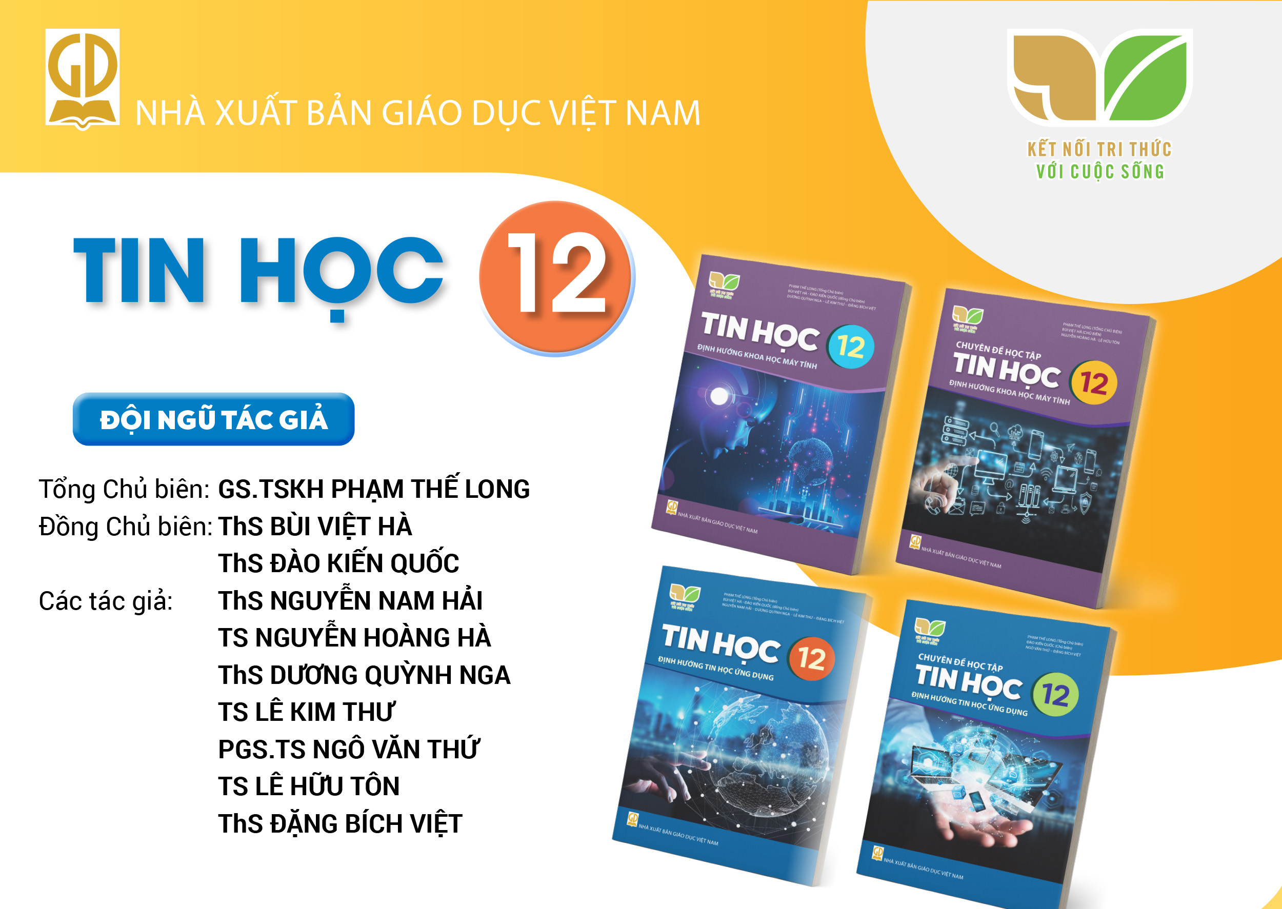 Infographic giới thiệu sách giáo khoa Tin học 12 - Bộ sách Kết nối tri thức với cuộc sống