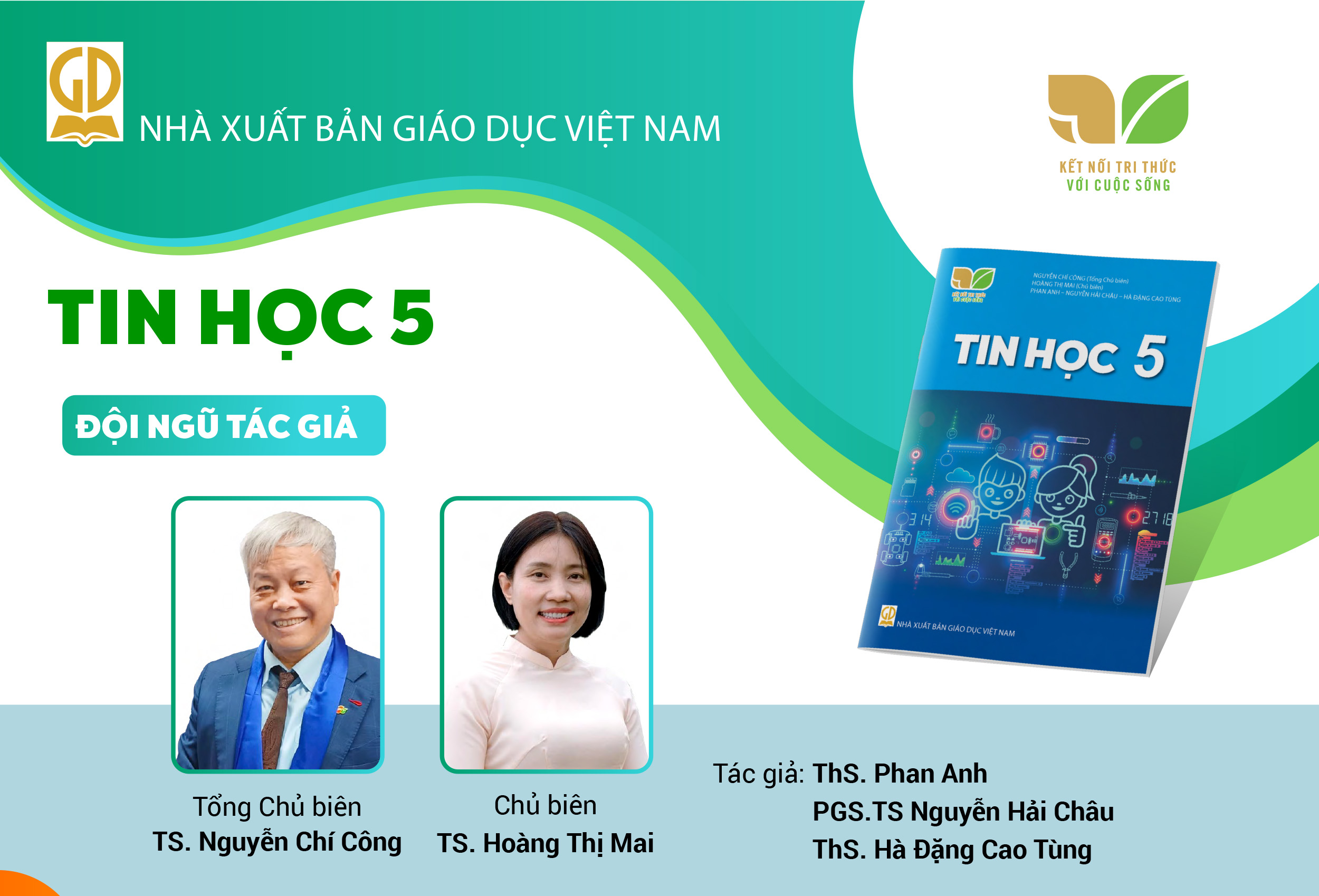 Infographic giới thiệu sách giáo khoa Tin học 5 - Bộ sách Kết nối tri thức với cuộc sống