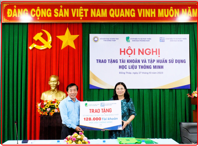 Tập huấn sử dụng hệ sinh thái học liệu số cấp Tiểu học tại tỉnh Đồng Tháp