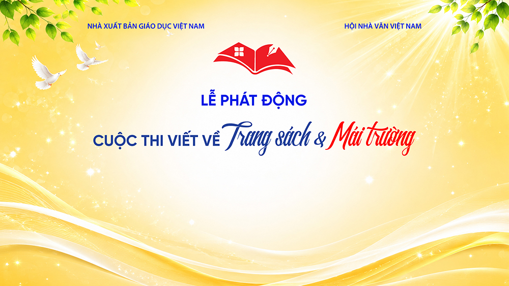 Infographic Thể lệ cuộc thi viết về Trang sách & Mái trường
